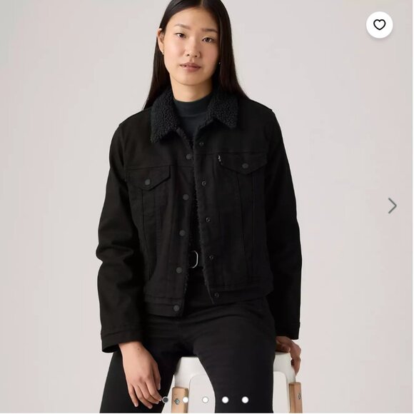 Levi's Black Original Sherpa Jacket - Picture 1 of 5